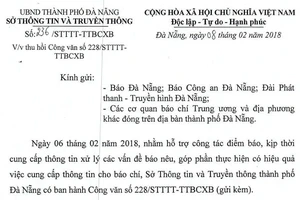 Đà Nẵng thu hồi văn bản không phù hợp với Luật Báo chí 