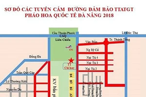 Sơ đồ cấm đường để phục vụ DIFF 2018