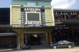 Quán karaoke Luxury, nơi lực lượng công an phát hiện 34 thanh niên dương tính với ma túy