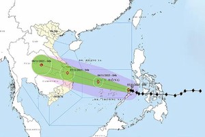 台风“海鸥”的路径及位置（图：WINDY.COM）。