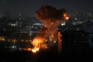 俄罗斯无人机袭击了乌克兰首都基辅。图：路透社