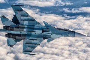 2020年，俄罗斯苏-30SM战斗机正在进行训练飞行。图片来源：俄罗斯飞机公司