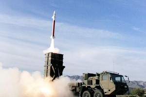 日本自卫队的“03式中程防空导弹”。图：共同社