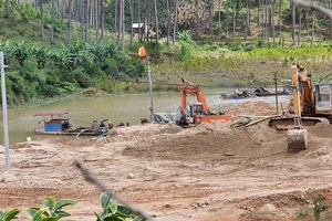 Sau phản ánh của Báo SGGP: Đình chỉ khai thác cát, thanh tra toàn diện khu vực liên quan 