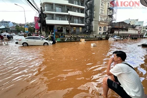 Đà Lạt lại ngập nhiều khu vực sau trận mưa lớn