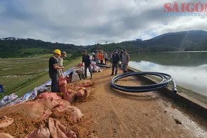 Lâm Đồng: Khẩn cấp xây dựng công trình chống thấm, sạt trượt hồ Cay An