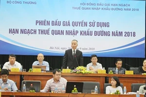 Kết quả đấu giá 65.000 tấn đường thuộc hạn ngạch thuế quan nhập khẩu năm 2018