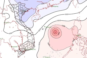 Bão số 10 đang lệch Nam - Dự báo đổ bộ vào khu vực từ Quảng Ngãi đến Khánh Hòa