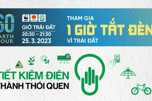 Cả nước sẽ “tắt đèn” vào tối 25-3 để hưởng ứng Giờ Trái đất