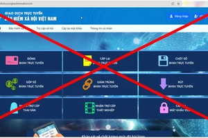 BHXH Việt Nam cảnh báo về “cổng dịch vụ công” giả mạo