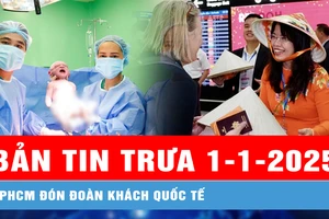 Bản tin trưa 1-1: TPHCM đón đoàn khách quốc tế “xông đất” đầu năm