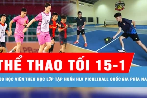 Bản tin thể thao tối 15-1: 400 học viên theo học lớp tập huấn HLV pickleball quốc gia phía Nam