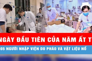 Ngày đầu tiên của năm Ất Tỵ, 205 người nhập viện do pháo và vật liệu nổ 