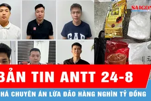 Bản tin ANTT 24-8: Công an Thanh Hóa phá chuyên án lừa đảo hàng ngàn tỷ đồng