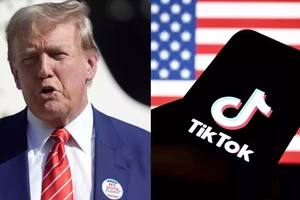 Hình minh họa ông Donald Trump với TikTok. Theo THE ECONOMIC TIMES 