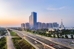 河内-海防高速公路是两条试行路线之一 。图：红光 