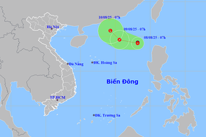 东海热带低气压风力达6级 