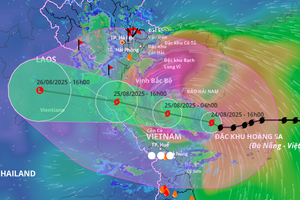 图：预报5号台风路径。 