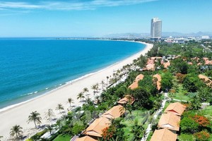 庆和省海滩之美。图自越通社 