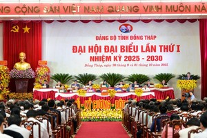 2025-2030年任期同塔省党部第一次代表大会隆重开幕。