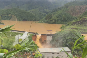 谅山省北溪水坝决堤 
