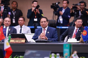 范明政总理在会上致辞。（图自越通社）