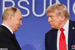 资料图：普京与特朗普。 