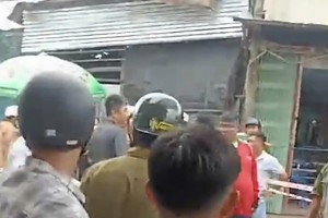 案件现场区域。（视频截图 ）