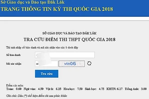 Phúc khảo điểm tăng từ 0,6 lên thành 7,2 điểm