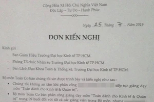 Trưởng bộ môn đòi nghỉ việc vì không chấp nhận một giảng viên “có tình cảm không đúng đắn” với SV