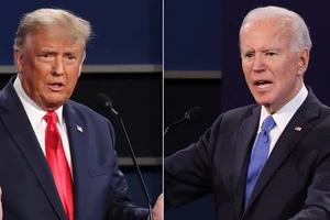 Ông Donald Trump và Tổng thống Joe Biden. Ảnh: The Australian 