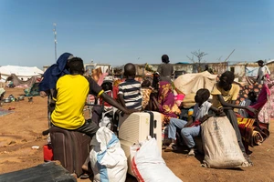 Người dân Nam Sudan di tản do bạo lực. Ảnh: UNHCR