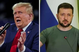 Ông Donald Trump và Tổng thống Ukraine Volodymyr Zelensky. Ảnh: REUTERS