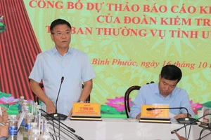 Phó Thủ tướng Lê Thành Long làm việc tại tỉnh Bình Phước về phòng chống tham nhũng, tiêu cực