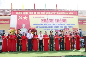 Bình Phước: Khánh thành điểm trường mẫu giáo ở khu dân cư biên giới Thanh Hòa