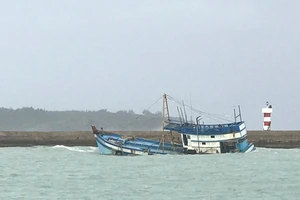 Tàu cá chìm trên vùng biển Bình Thuận, 5 người chết và mất tích