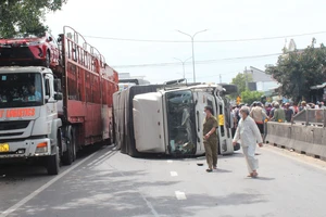 Hiện trường vụ tai nạn.