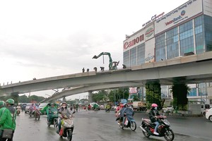 An artist’s impression of the Y shaped flyover in the entrance gateway to Tan Son Nhat International Airport, HCMC