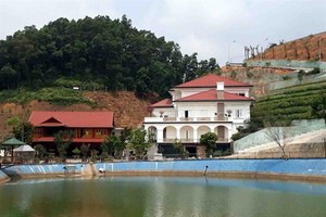 The mansion owned by Pham Sy Quy, the director of the Natural Resources and Environment Department in Yen Bai Province. (Photo: news.zing.vn)