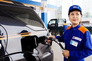 The retail prices of RON 92 petrol and E5 bio-fuel remained unchanged at VND18,580 (81 US cents) and VND18,243 per litre, respectively, at 3pm on Tuesday after continuous increases in recent months. (Photo: vietq.vn)