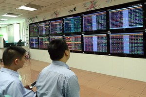Investors at Vietcombank Securities Company. The Vietnamese stock markets experienced another strong selloff on Tuesday, which wiped out $5.8 billion in market capitalisation. (Photo: VNA/VNS)