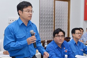 Director of HCMC Young Science and Technology Center Doan Kim Thanh speaks about talent attraction at the conference (Photo: SGGP)