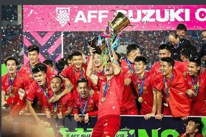 The national men’s football team win AFF Suzuki Cup after a decade (Source: VNA)