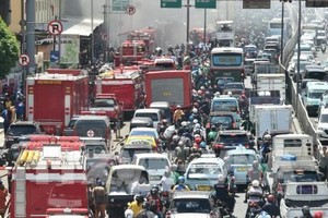 Traffic jam in Jakarta (Source: VNA)