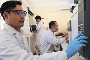 PhD. Nguyen Van My at the Center for Research of Nanostructured Materials and Molecules (Photo: SGGP)