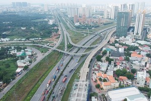 Ben Thanh-Suoi Tien metro line in District 9, HCMC (Photo: SGGP)