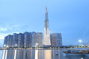 HCM City seen from the Thu Thiem Urban Area in District 2. (Photo: VNA)