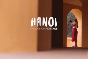 Hanoi-Cradle of Heritage is a 30-second advertising clip on Hanoi made by CNN (Screenshot photo)