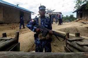 Myanmar soldiers in Rakhine (Photo: AFP)
