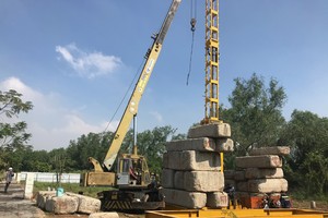 A real-estate project under constructions in Nha Be District, HCMC